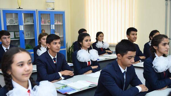 Школьники на уроке, архивное фото  - Sputnik Таджикистан