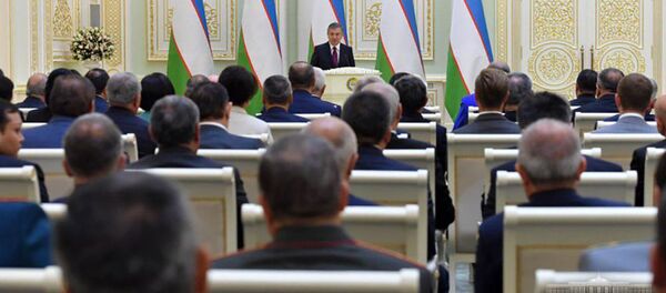 Президент Узбекистана Шавкат Мирзиеев Президент Узбекистана Шавкат Мирзиеев - Sputnik Таджикистан