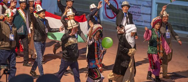 Памирские Кыргызы на церемонии открытия Всемирных игр кочевников-2018 - Sputnik Тоҷикистон