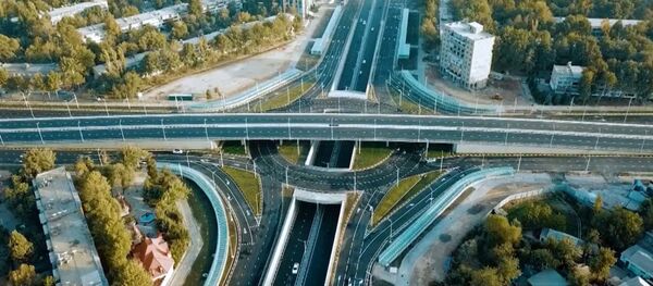 Открытие новой эстакады в 82-м микрорайоне в Душанбе - Sputnik Таджикистан