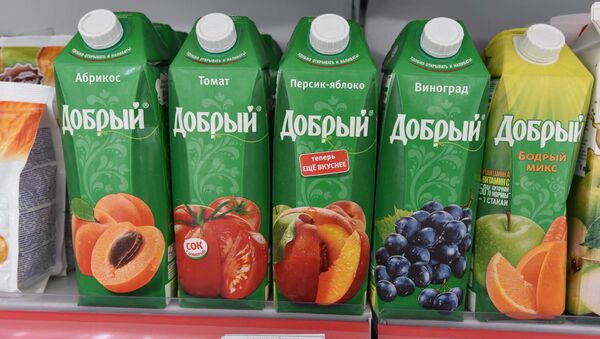 Импортированные российские соки в Таджикистан - Sputnik Таджикистан