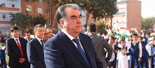 Президент Таджикистана Эмомали Рахмон в Хатлонской области - Sputnik Тоҷикистон