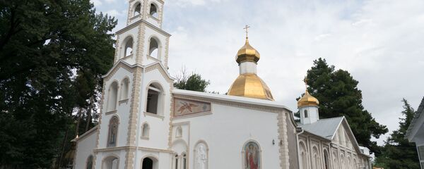 Кафедральный собор Душанбинской епархии Русской православной церкви, архивное фото Кафедральный собор Душанбинской епархии Русской православной церкви, архивное фото - Sputnik Таджикистан