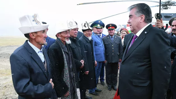 Президент Таджикистана в Мургабском районе ГБАО