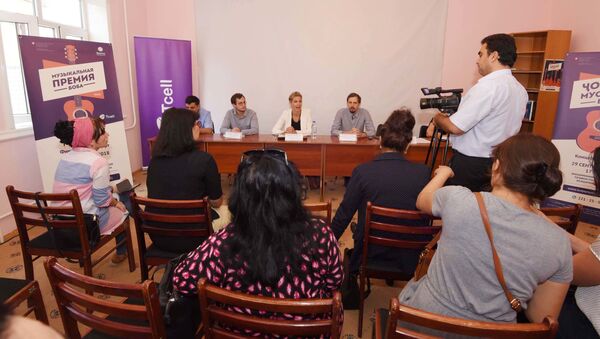 Пресс-конференция на Премии Боба в Душанбе - Sputnik Таджикистан