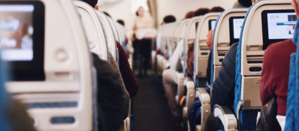 В салоне самолета, архивное фото - Sputnik Таджикистан