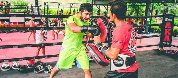 Один из лучших бойцов Таджикистана Муин Гафуров, архивное фото - Sputnik Таджикистан