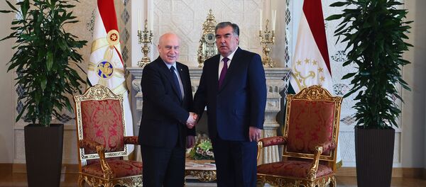 Встреча Эмомали Рахмона и Председателя Исполнительного комитета – Исполнительный секретарь СНГ - Sputnik Тоҷикистон