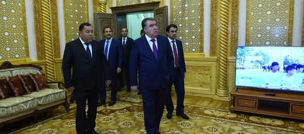 Ифтитоҳи толори нави қабули меҳмонони расмӣ дар фурудгоҳи Душанбе Ифтитоҳи толори нави қабули меҳмонони расмӣ дар фурудгоҳи Душанбе - Sputnik Тоҷикистон