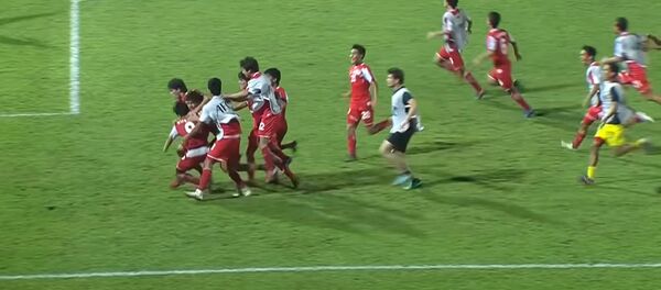 Четвертьфинальный матч Азии-2018 между юношескими сборными КНДР и Таджикистана Четвертьфинальный матч Азии-2018 между юношескими сборными КНДР и Таджикистана - Sputnik Таджикистан