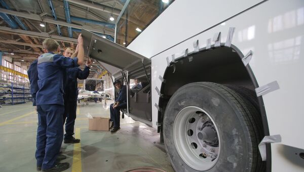 Производство автобусов на Ликинском автобусном заводе - Sputnik Таджикистан