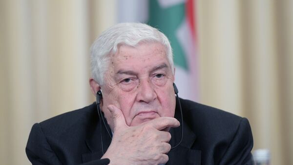 Министр иностранных дел Сирии Валид Муаллем - Sputnik Таджикистан