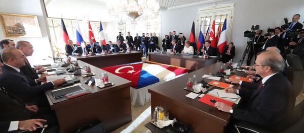 Встреча по вопросам сирийского политического урегулирования и социально-экономического восстановления Сирии Встреча по вопросам сирийского политического урегулирования и социально-экономического восстановления Сирии - Sputnik Таджикистан