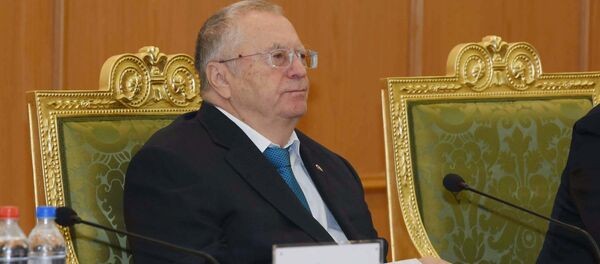 Лидер партии ЛДПР Владимир Жириновский в Таджикистане - Sputnik Тоҷикистон