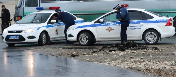 Полицейские машины, архивное фото Полицейские машины, архивное фото - Sputnik Тоҷикистон