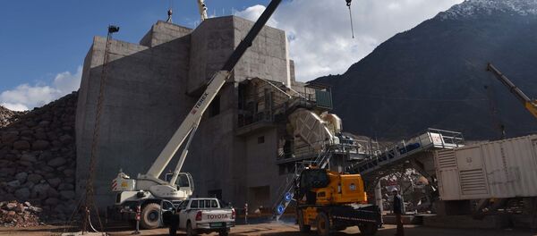 На стройплощадке Рогунской ГЭС На стройплощадке Рогунской ГЭС - Sputnik Таджикистан