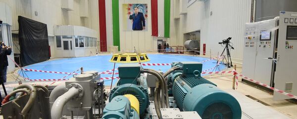 Помещение на территории Рогунской ГЭС перед открытием Помещение на территории Рогунской ГЭС перед открытием - Sputnik Таджикистан