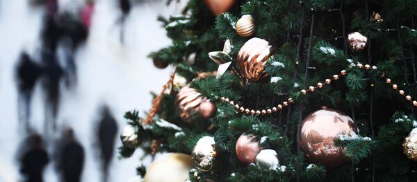 Елочные украшения на новогодней елке, архивное фото - Sputnik Таджикистан