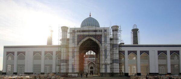 Строительство главной соборной мечети города Душанбе и Исламского института Таджикистана  - Sputnik Тоҷикистон