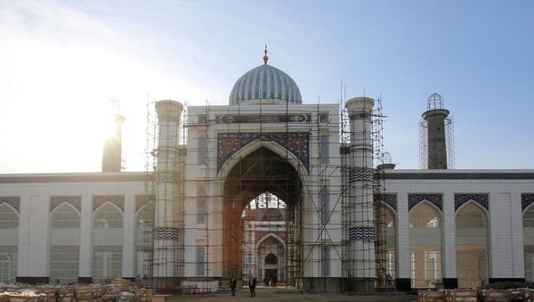 Строительство главной соборной мечети города Душанбе и Исламского института Таджикистана  - Sputnik Таджикистан