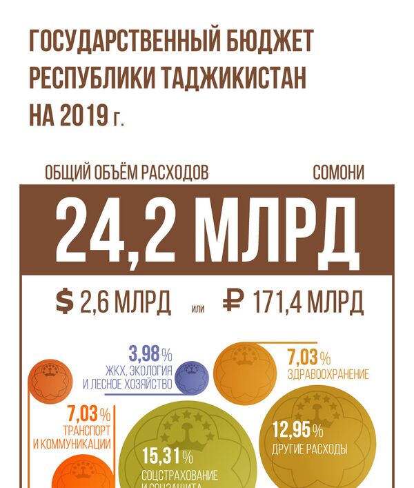 Государственный бюджет Республики Таджикистан  на 2019 г. - Sputnik Таджикистан
