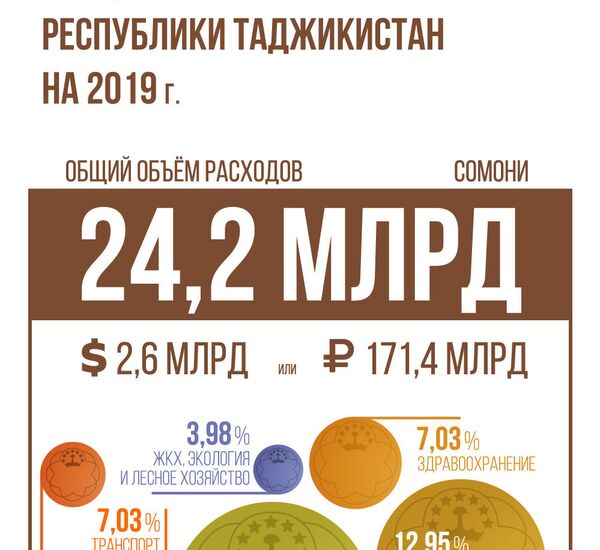 Государственный бюджет Республики Таджикистан на 2019 г. Государственный бюджет Республики Таджикистан на 2019 г. - Sputnik Таджикистан