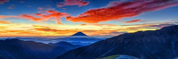 Вид на гору Фудзи в Японии - Sputnik Таджикистан