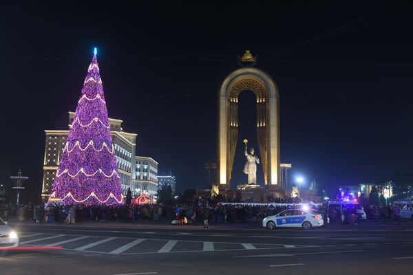 И вот она нарядная: сколько стоит рекордная елка в Душанбе к Новому году-2020 И вот она нарядная: сколько стоит рекордная елка в Душанбе к Новому году-2020 - Sputnik Таджикистан