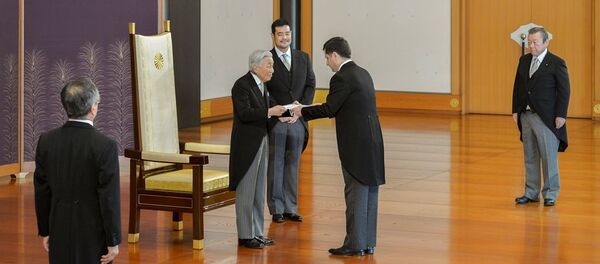 Вручения верительных грамот Императору Японии Акихито - Sputnik Тоҷикистон