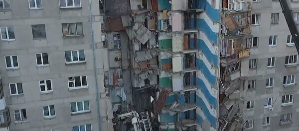 Последствия взрыва газа в Магнитогорске. Съемка с дрона - Sputnik Таджикистан