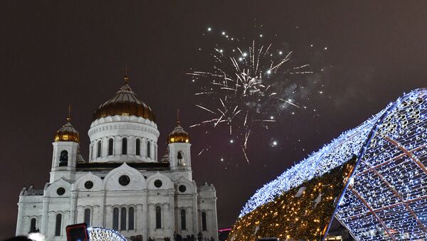 Рождественская служба в Москве - Sputnik Таджикистан