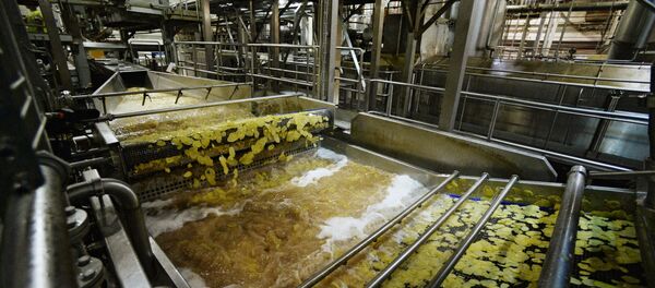 Завод по производству чипсов - Sputnik Тоҷикистон