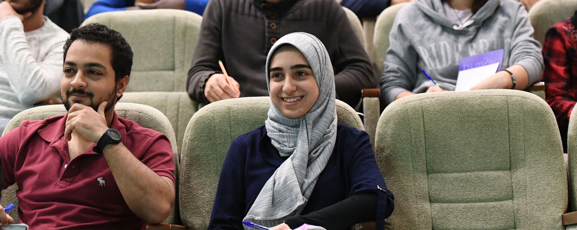 Иностранные студенты во время лекции на кафедре паталогической анатомии имени академика А.И. Струкова - Sputnik Таджикистан, 1920, 12.10.2021