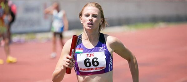 Таджикская бегунья  Кристина Пронженко - Sputnik Тоҷикистон