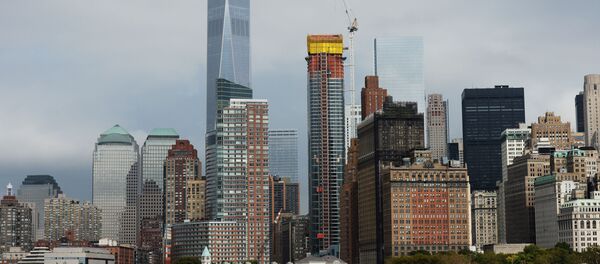 Вид на небоскребы Нью-Йорка с реки Гудзон, архивное фото - Sputnik Таджикистан