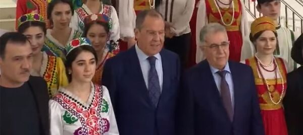 Визит министра иностранных дел Сергея Викторовича Лаврова в РТСУ - Sputnik Таджикистан