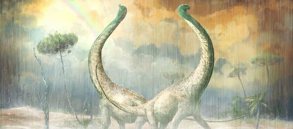 Титанозавр из Танзании, чей хвост похож по форме на сердце Титанозавр из Танзании, чей хвост похож по форме на сердце - Sputnik Таджикистан