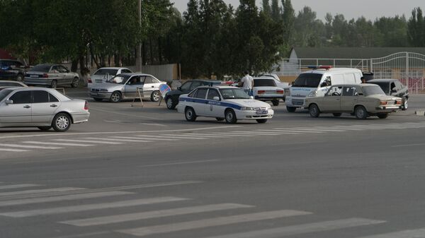 Машина милиции в Таджикистане, архивное фото - Sputnik Тоҷикистон