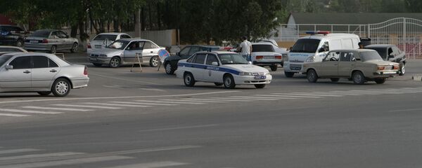 Машина милиции в Таджикистане, архивное фото - Sputnik Тоҷикистон