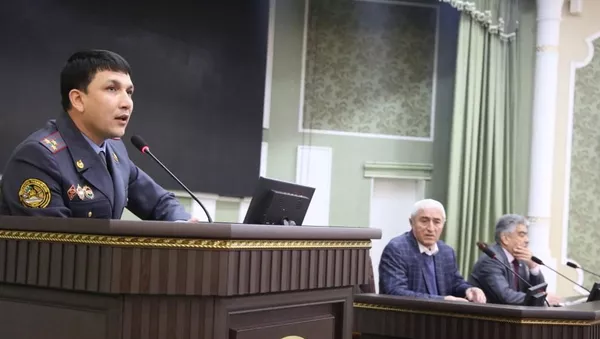 Вечер поэзии таджикских милиционеров - Sputnik Тоҷикистон