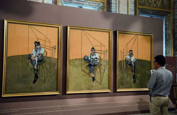 Созданный в 1969 году триптих Френсиса Бэкона Три наброска к портрету Люсьена Фрейда — новейшая среди самых дорогих картин. Он был продан за 142,4 миллиона долларов - Sputnik Таджикистан