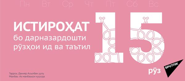 Моҳи март дар Тоҷикистон  чанд рӯз истироҳат мекунанд - Sputnik Тоҷикистон