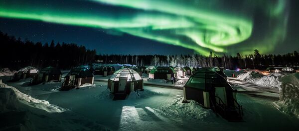 Северное сияние в Рованиеми, Финляндия Северное сияние в Рованиеми, Финляндия - Sputnik Таджикистан