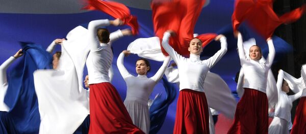 Празднование 5-й годовщины воссоединения Крыма с Россией - Sputnik Таджикистан