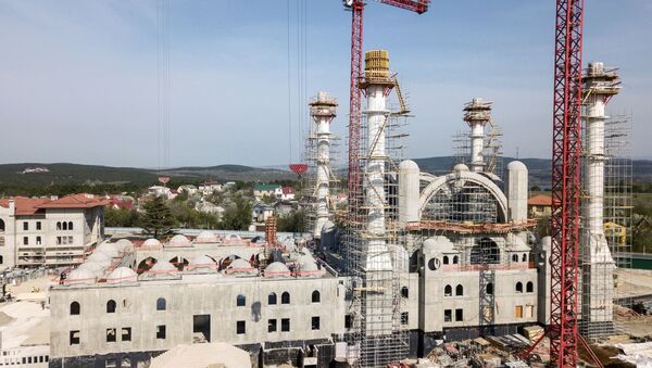 Строительство Соборной мечети в Симферополе  - Sputnik Таджикистан