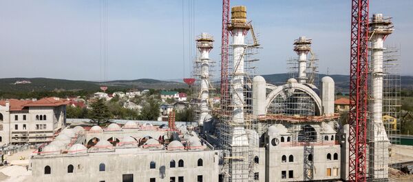 Строительство Соборной мечети в Симферополе  - Sputnik Таджикистан