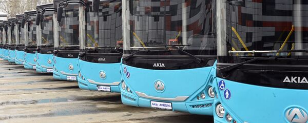 Автобусы AKIA AVESTO производимые в Таджикистане - Sputnik Таджикистан