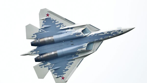 Многофункциональный истребитель Су-57  - Sputnik Тоҷикистон
