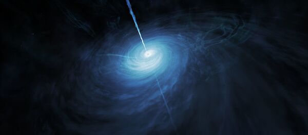 Так художник представил себе квазар J0439+1634 в юной Вселенной - Sputnik Таджикистан