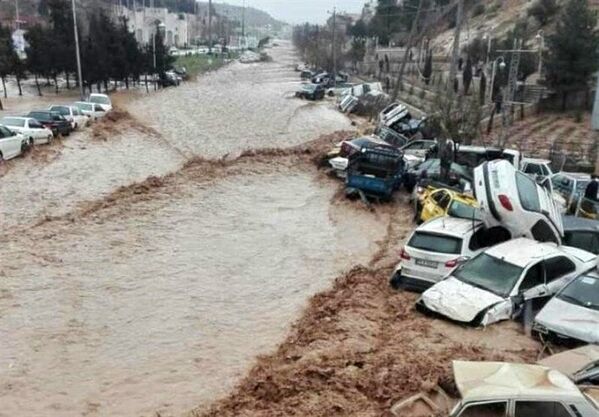 Последствия наводнения в Ширазе, Иран  - Sputnik Таджикистан